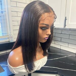 Human hair lace front wig- 20” in length: RAW Peruvian Unit